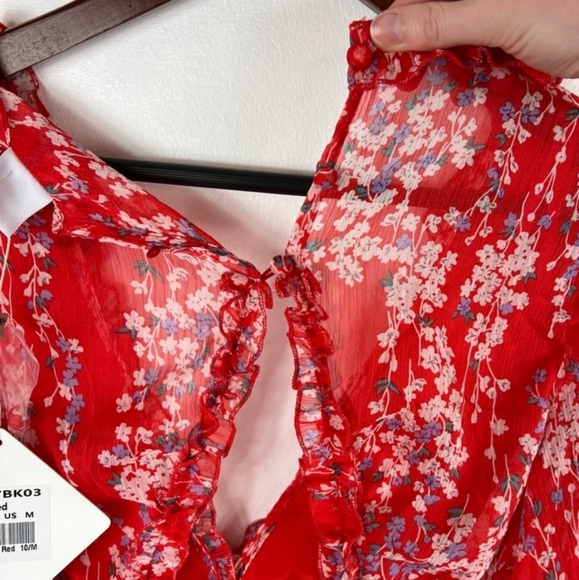 NWT Angel Biba floral mini dress - Picture 10 of 12